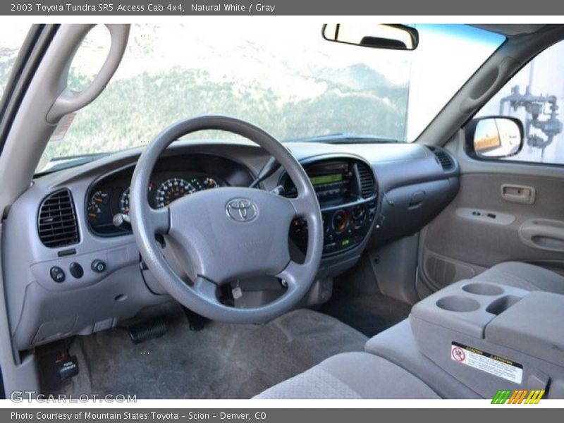 Natural White / Gray 2003 Toyota Tundra SR5 Access Cab 4x4