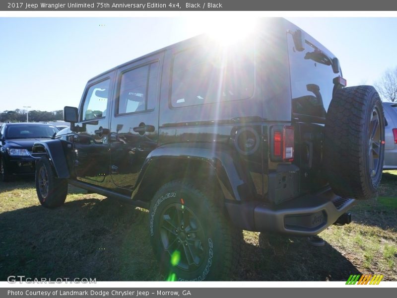 Black / Black 2017 Jeep Wrangler Unlimited 75th Anniversary Edition 4x4