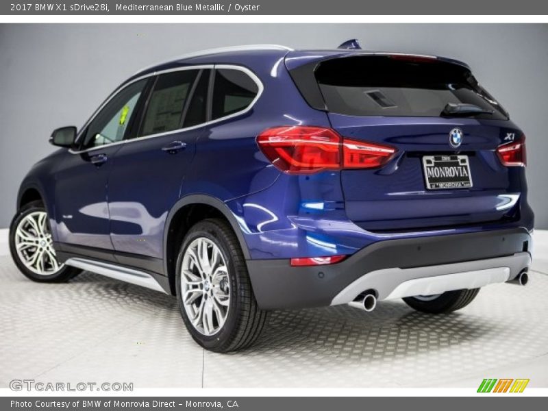 Mediterranean Blue Metallic / Oyster 2017 BMW X1 sDrive28i