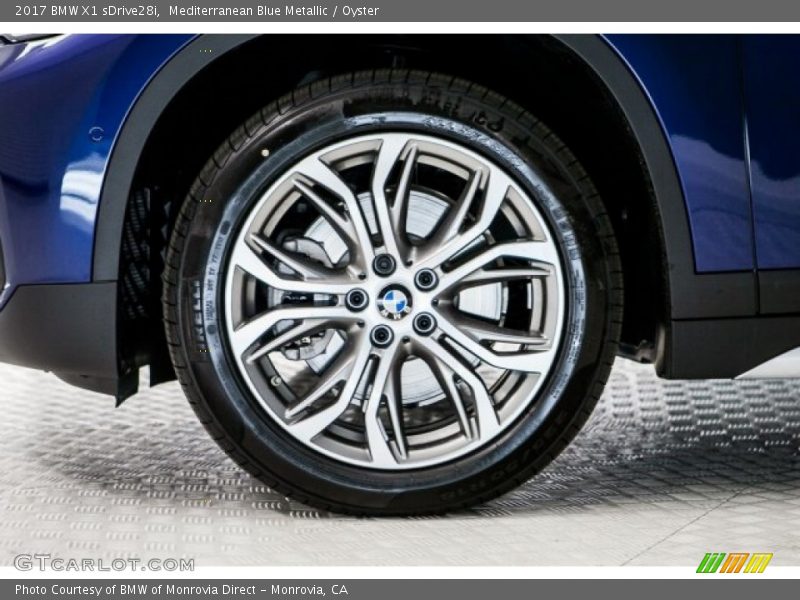 Mediterranean Blue Metallic / Oyster 2017 BMW X1 sDrive28i