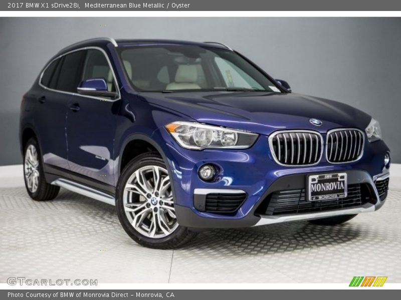 Mediterranean Blue Metallic / Oyster 2017 BMW X1 sDrive28i