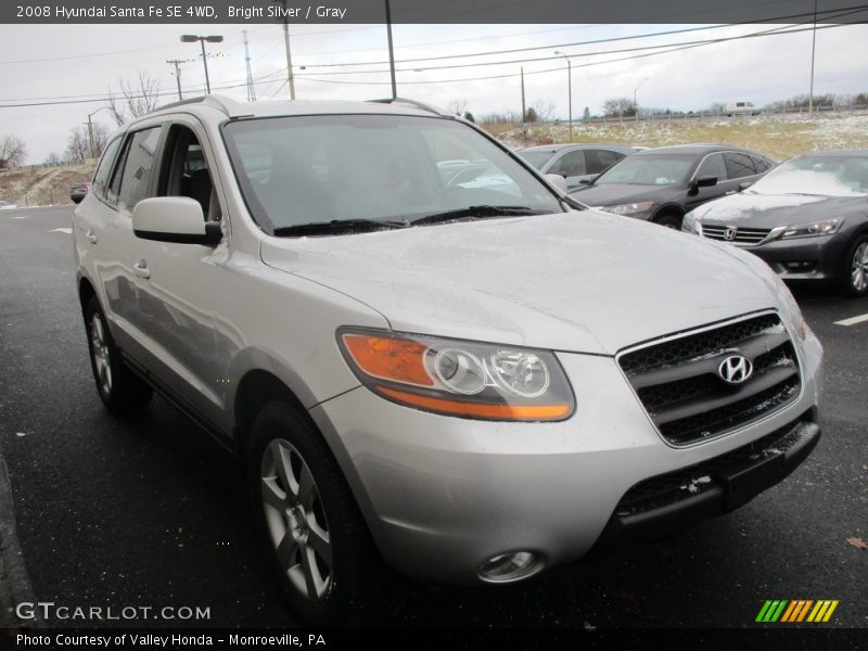 Bright Silver / Gray 2008 Hyundai Santa Fe SE 4WD