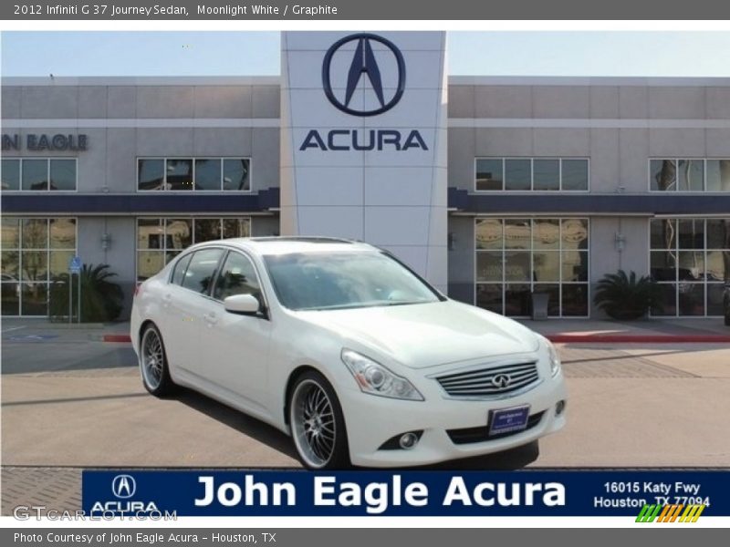 Moonlight White / Graphite 2012 Infiniti G 37 Journey Sedan