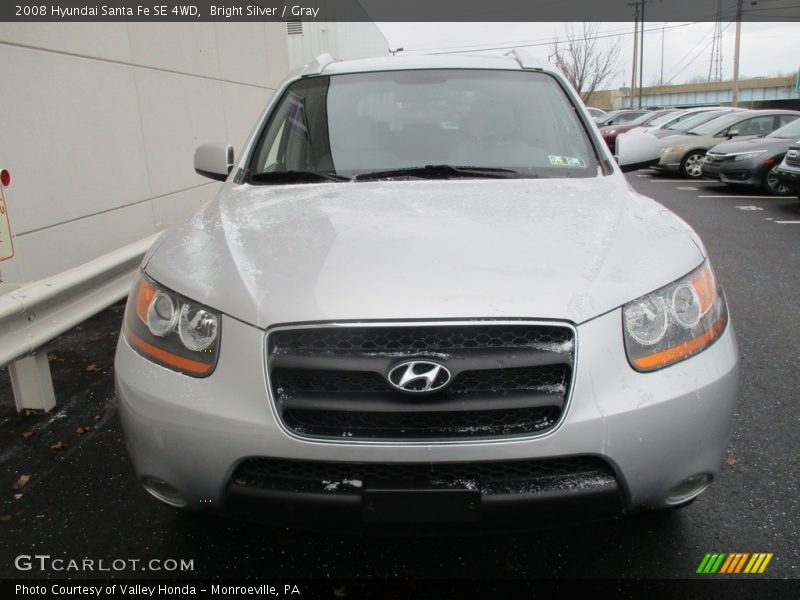 Bright Silver / Gray 2008 Hyundai Santa Fe SE 4WD
