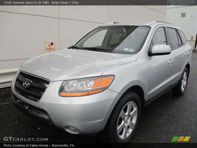 Bright Silver / Gray 2008 Hyundai Santa Fe SE 4WD