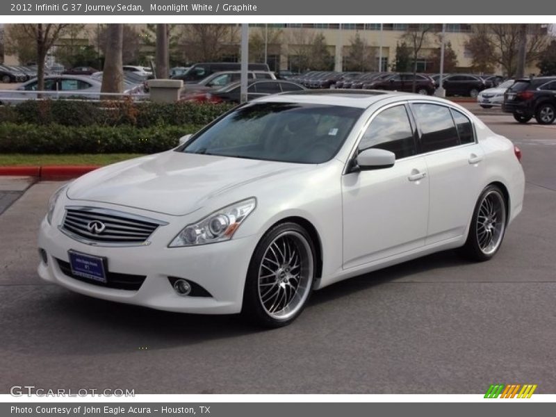 Moonlight White / Graphite 2012 Infiniti G 37 Journey Sedan