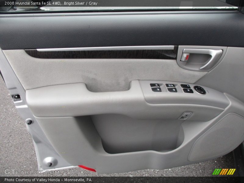 Bright Silver / Gray 2008 Hyundai Santa Fe SE 4WD