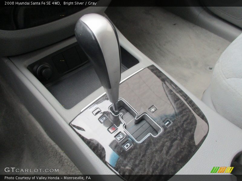 Bright Silver / Gray 2008 Hyundai Santa Fe SE 4WD