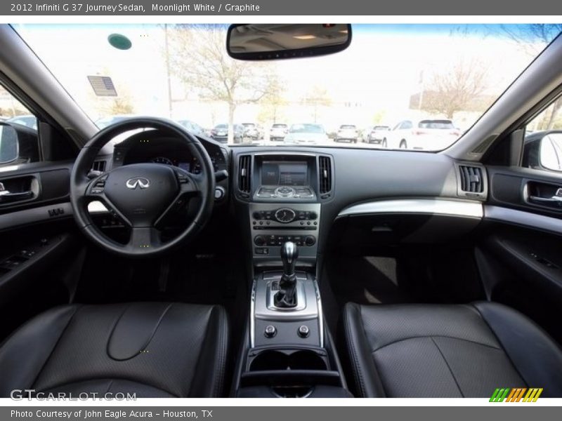 Moonlight White / Graphite 2012 Infiniti G 37 Journey Sedan