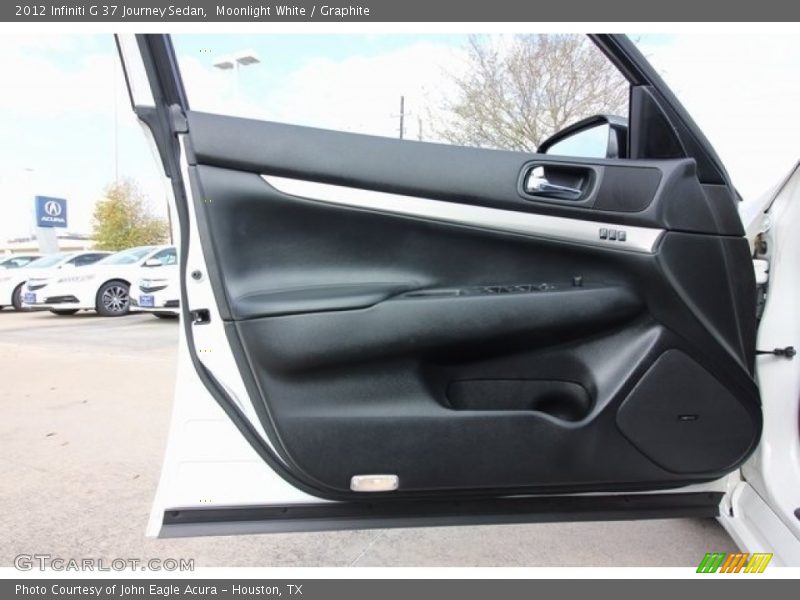 Moonlight White / Graphite 2012 Infiniti G 37 Journey Sedan