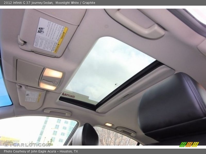 Moonlight White / Graphite 2012 Infiniti G 37 Journey Sedan