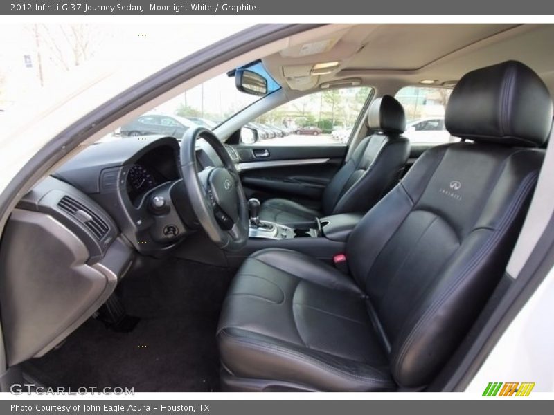 Moonlight White / Graphite 2012 Infiniti G 37 Journey Sedan