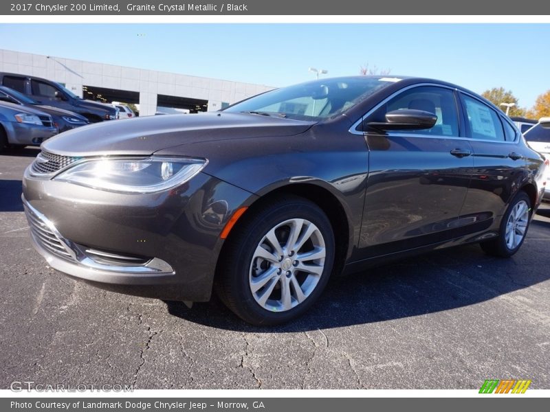Granite Crystal Metallic / Black 2017 Chrysler 200 Limited
