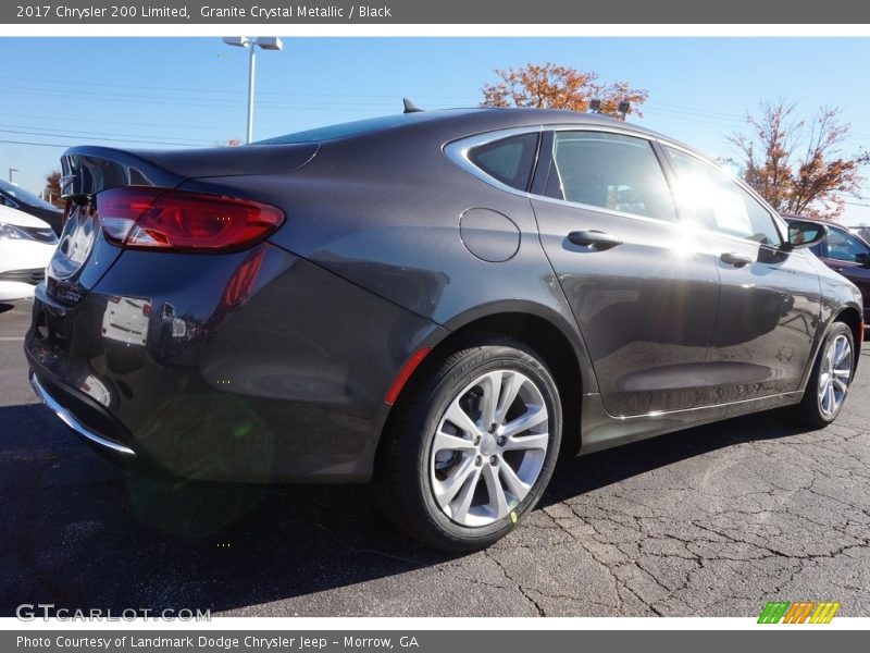 Granite Crystal Metallic / Black 2017 Chrysler 200 Limited