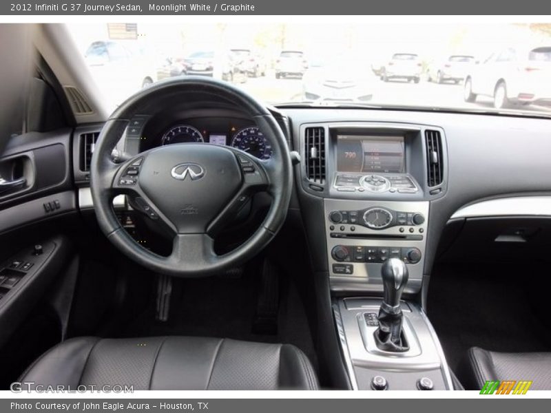 Moonlight White / Graphite 2012 Infiniti G 37 Journey Sedan