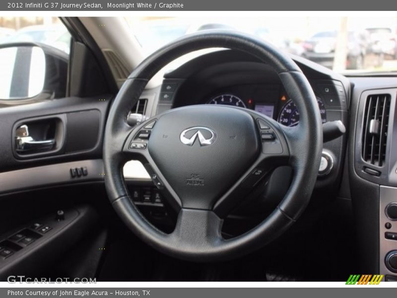 Moonlight White / Graphite 2012 Infiniti G 37 Journey Sedan