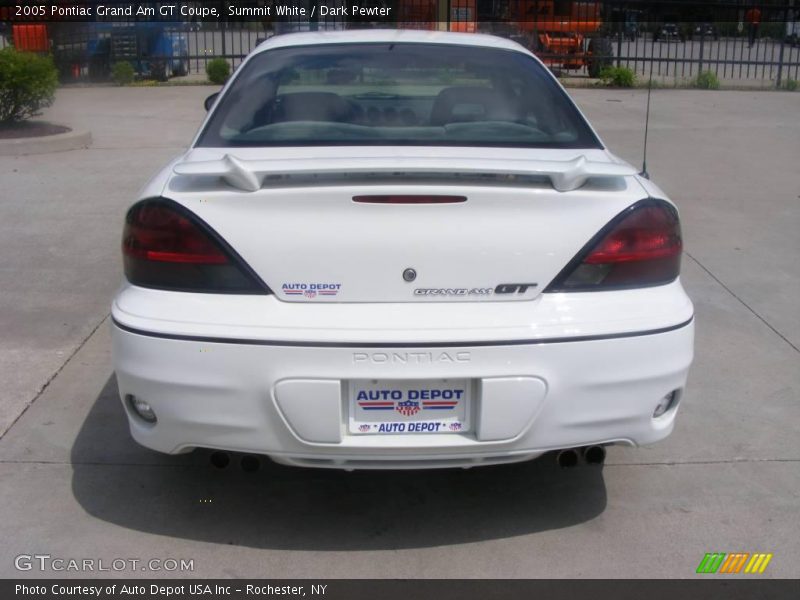 Summit White / Dark Pewter 2005 Pontiac Grand Am GT Coupe