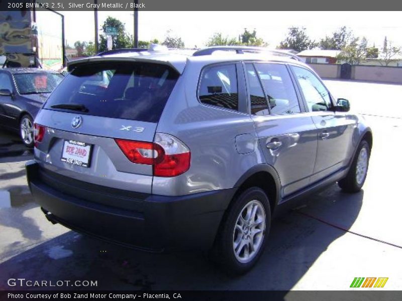 Silver Gray Metallic / Black 2005 BMW X3 2.5i