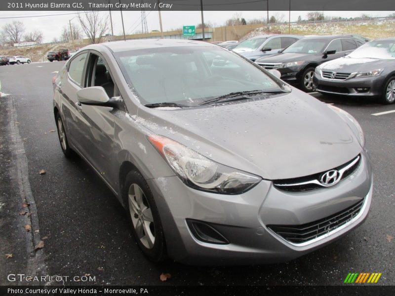 Titanium Gray Metallic / Gray 2011 Hyundai Elantra GLS