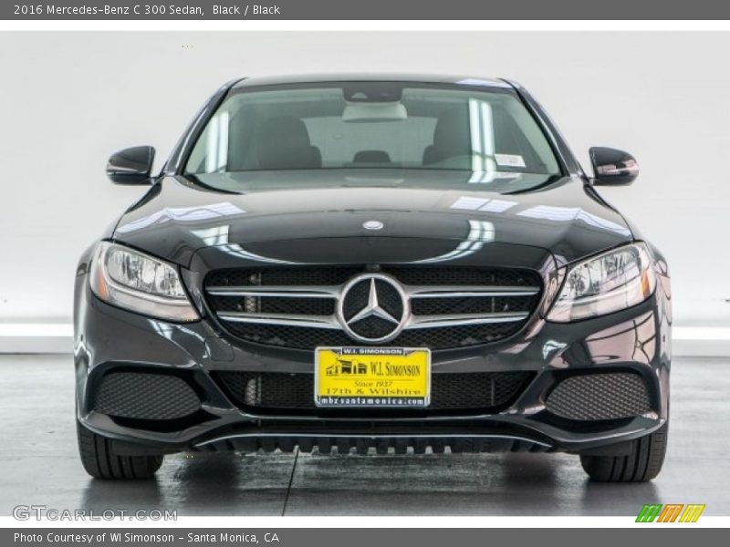 Black / Black 2016 Mercedes-Benz C 300 Sedan