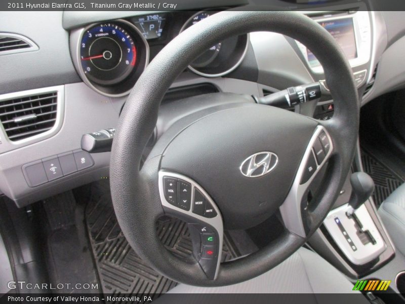 Titanium Gray Metallic / Gray 2011 Hyundai Elantra GLS