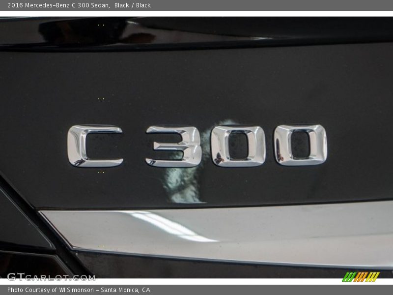 Black / Black 2016 Mercedes-Benz C 300 Sedan
