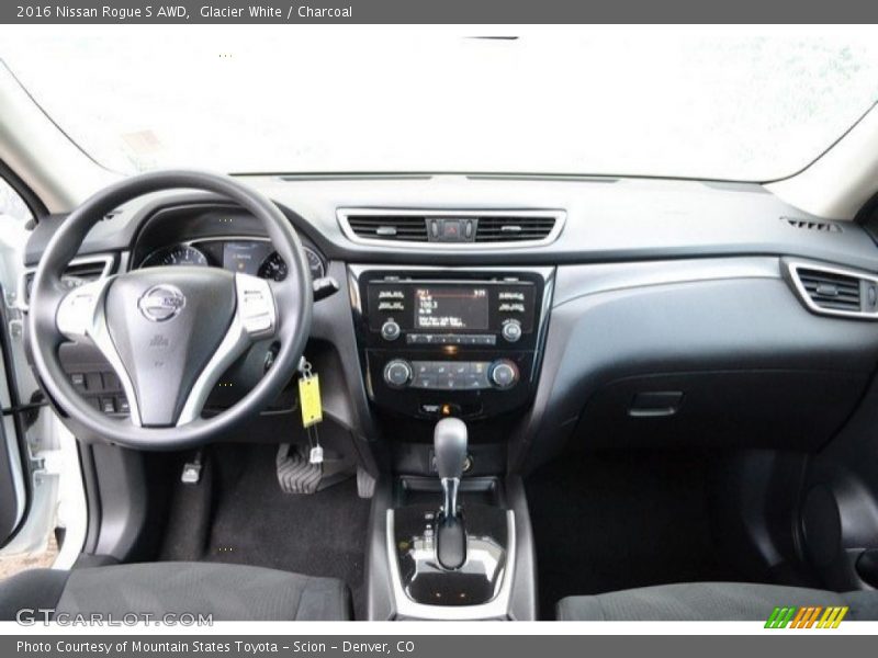 Glacier White / Charcoal 2016 Nissan Rogue S AWD