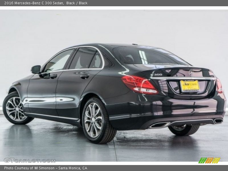 Black / Black 2016 Mercedes-Benz C 300 Sedan