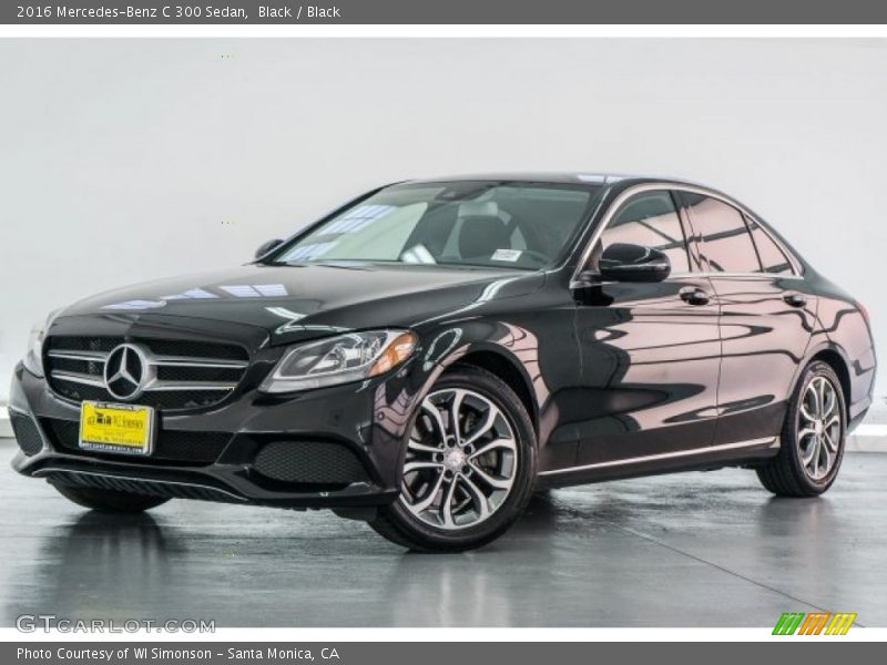 Black / Black 2016 Mercedes-Benz C 300 Sedan