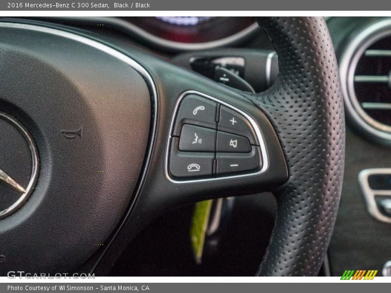 Black / Black 2016 Mercedes-Benz C 300 Sedan
