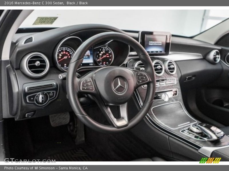 Black / Black 2016 Mercedes-Benz C 300 Sedan