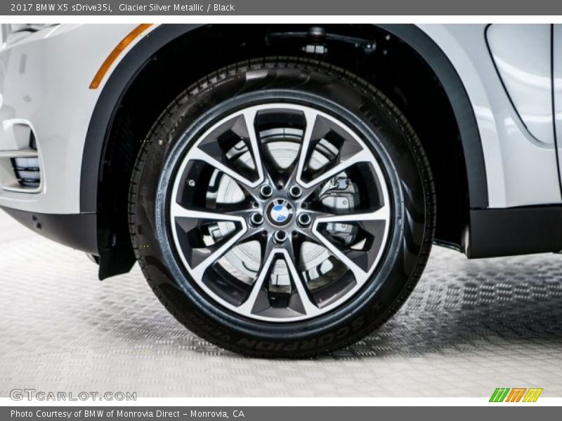 Glacier Silver Metallic / Black 2017 BMW X5 sDrive35i