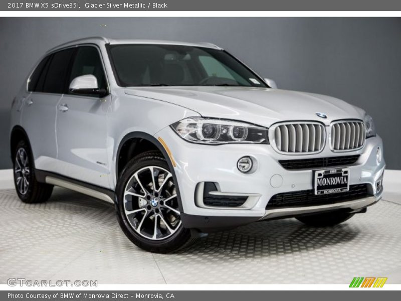 Glacier Silver Metallic / Black 2017 BMW X5 sDrive35i