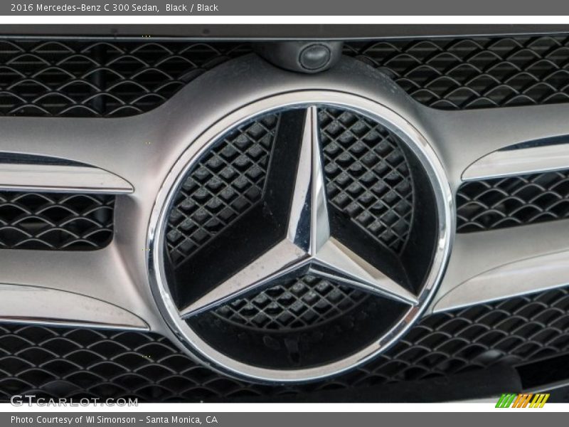 Black / Black 2016 Mercedes-Benz C 300 Sedan