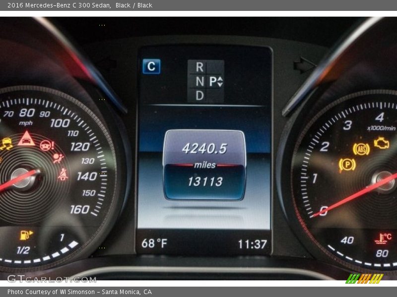 Black / Black 2016 Mercedes-Benz C 300 Sedan