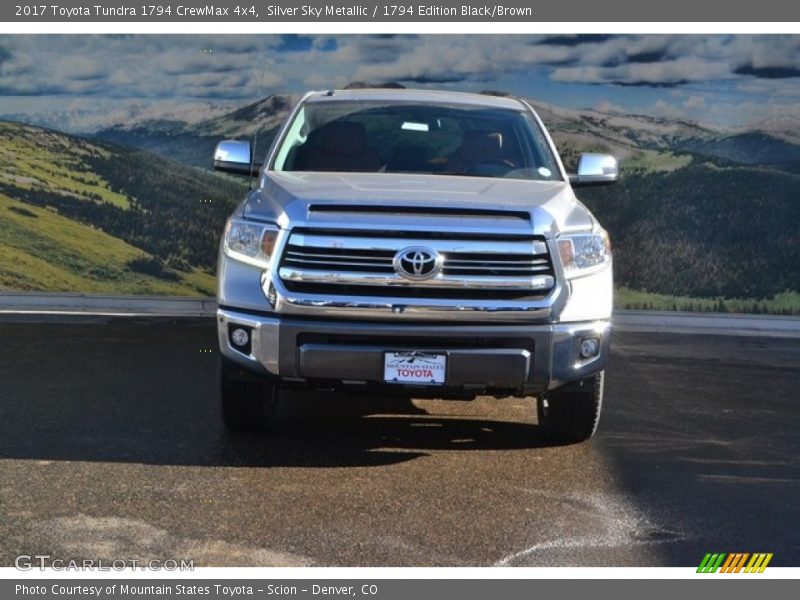 Silver Sky Metallic / 1794 Edition Black/Brown 2017 Toyota Tundra 1794 CrewMax 4x4