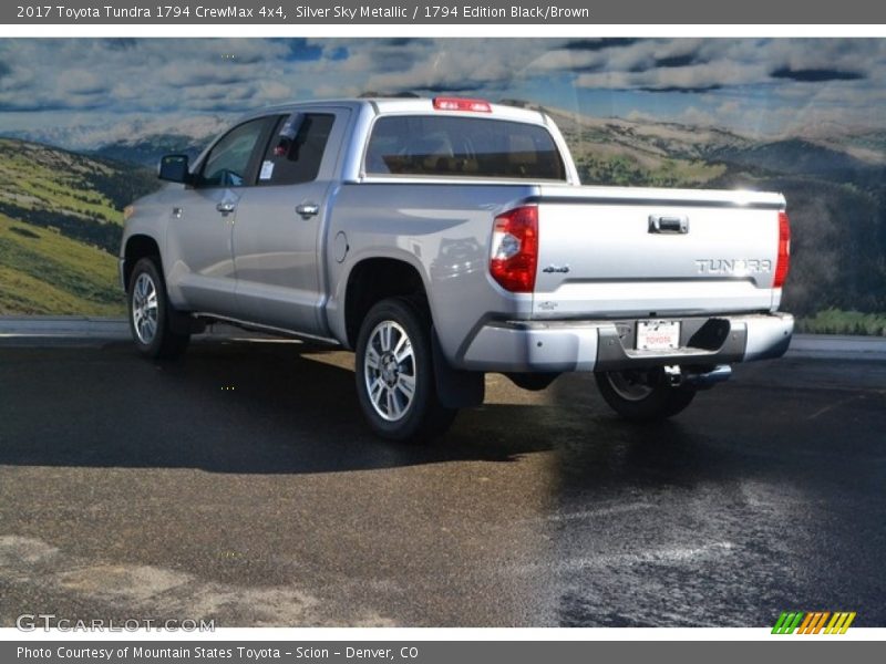 Silver Sky Metallic / 1794 Edition Black/Brown 2017 Toyota Tundra 1794 CrewMax 4x4