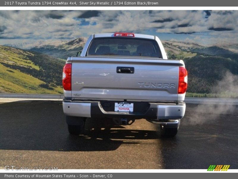 Silver Sky Metallic / 1794 Edition Black/Brown 2017 Toyota Tundra 1794 CrewMax 4x4