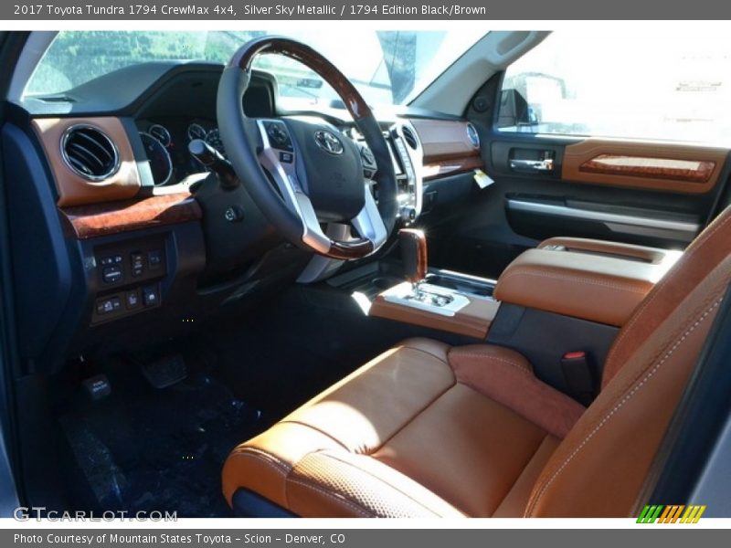 Silver Sky Metallic / 1794 Edition Black/Brown 2017 Toyota Tundra 1794 CrewMax 4x4