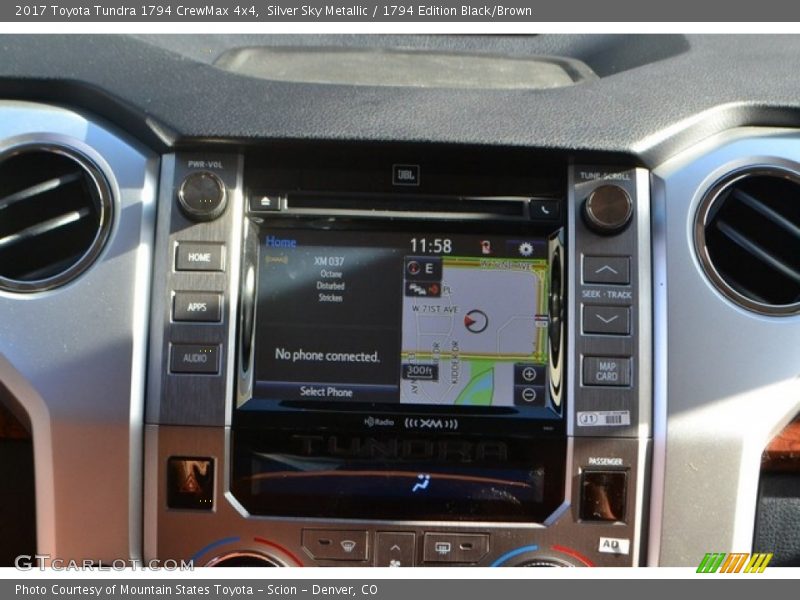 Silver Sky Metallic / 1794 Edition Black/Brown 2017 Toyota Tundra 1794 CrewMax 4x4