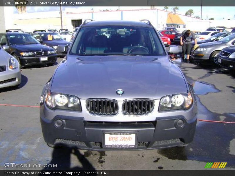 Silver Gray Metallic / Black 2005 BMW X3 2.5i