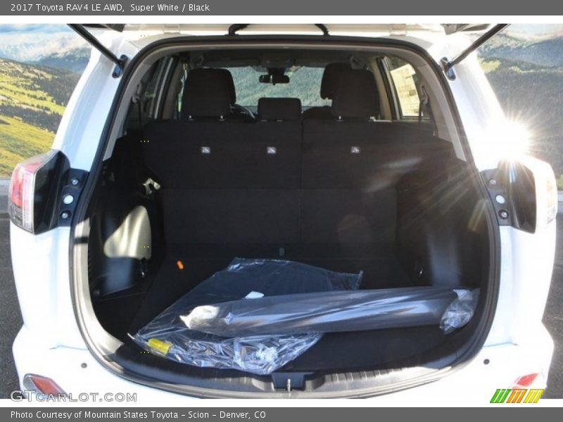 Super White / Black 2017 Toyota RAV4 LE AWD