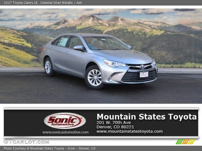 Celestial Silver Metallic / Ash 2017 Toyota Camry LE