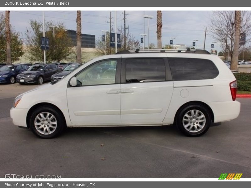 White / Beige 2006 Kia Sedona EX