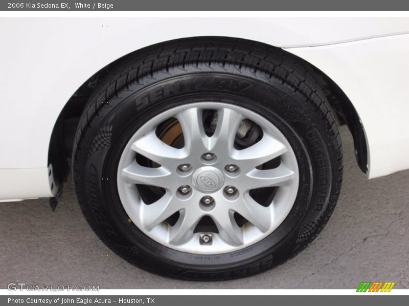 White / Beige 2006 Kia Sedona EX