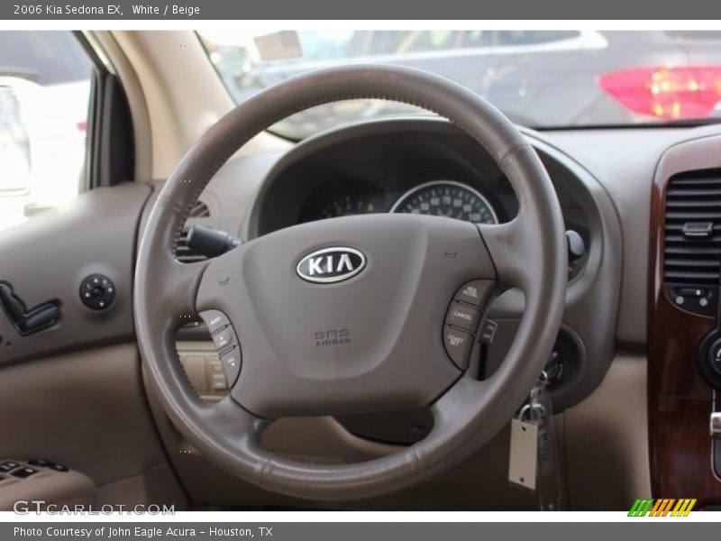 White / Beige 2006 Kia Sedona EX