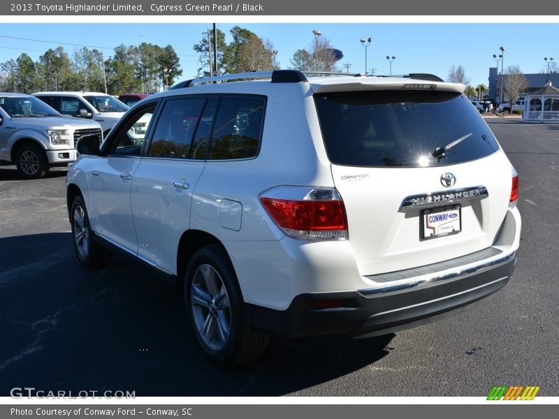 Cypress Green Pearl / Black 2013 Toyota Highlander Limited