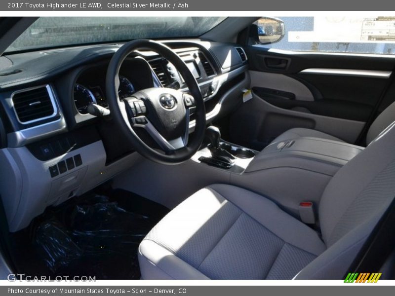 Celestial Silver Metallic / Ash 2017 Toyota Highlander LE AWD