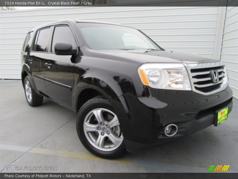 Crystal Black Pearl / Gray 2014 Honda Pilot EX-L