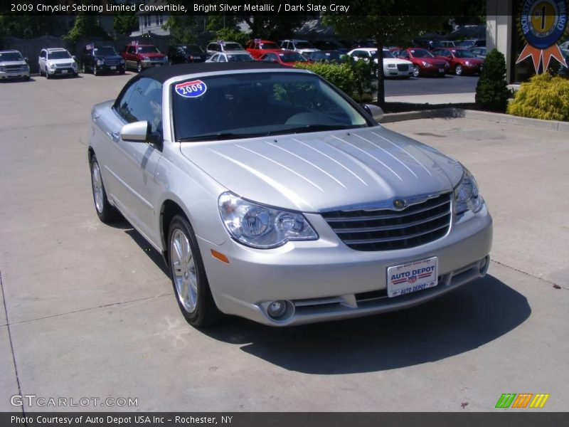 Bright Silver Metallic / Dark Slate Gray 2009 Chrysler Sebring Limited Convertible